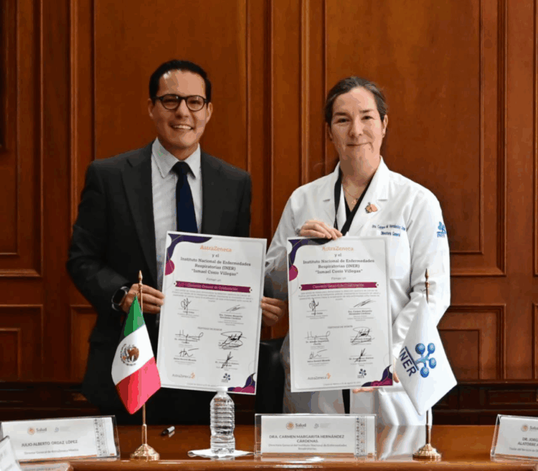 INER firma convenio para implementar IA en detección del cáncer de pulmón