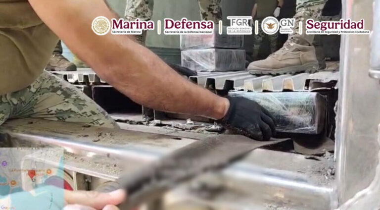 Aseguran en Mazatlán 1.5 toneladas de metanfetaminas en tractocamión