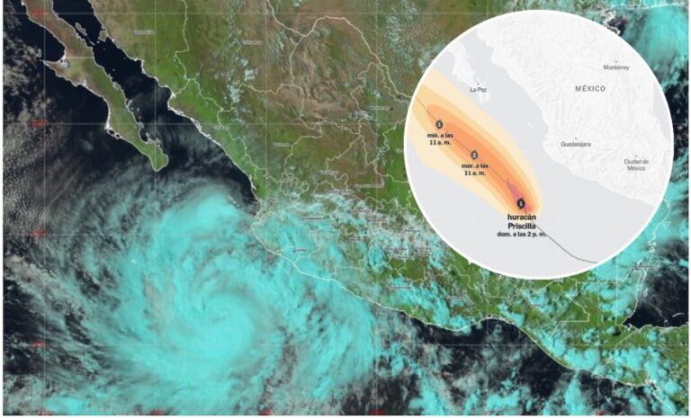 Invitan a la población reforzar medidas preventivas ante huracán Priscilla