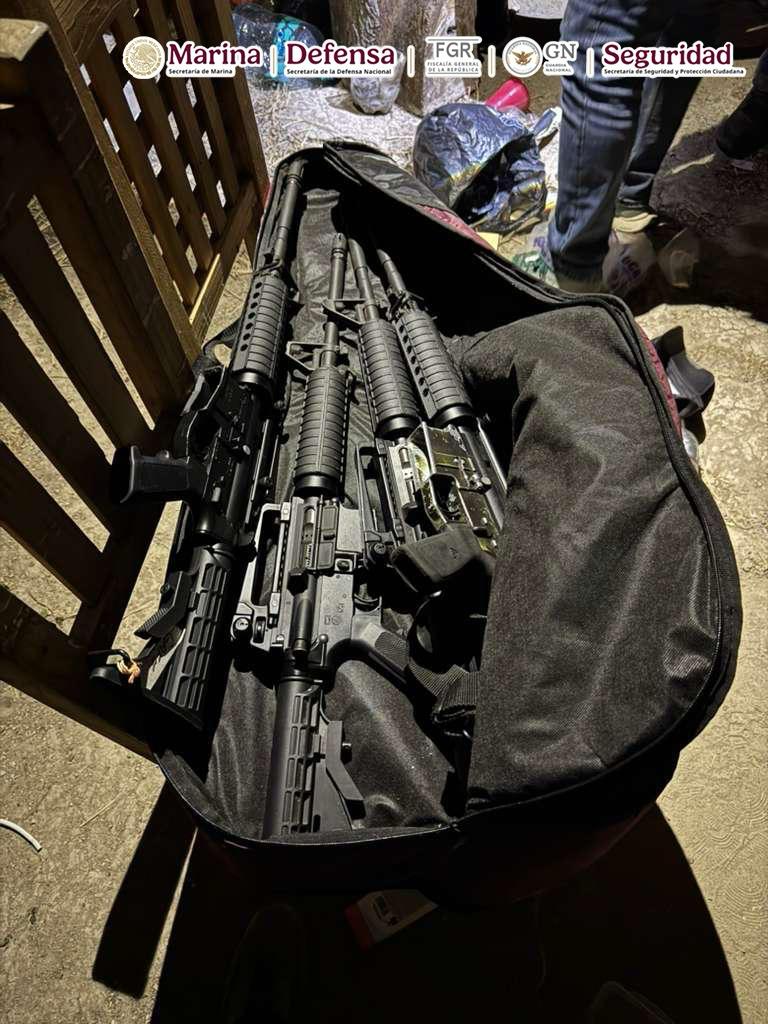 Detienen en Oaxaca a sujeto con armas largas