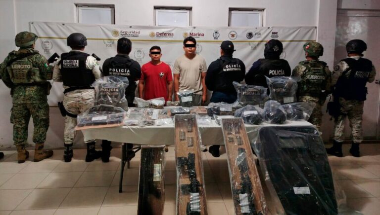 Capturan en Quintana Roo a dos presuntos integrantes de una célula criminal en José María Morelos