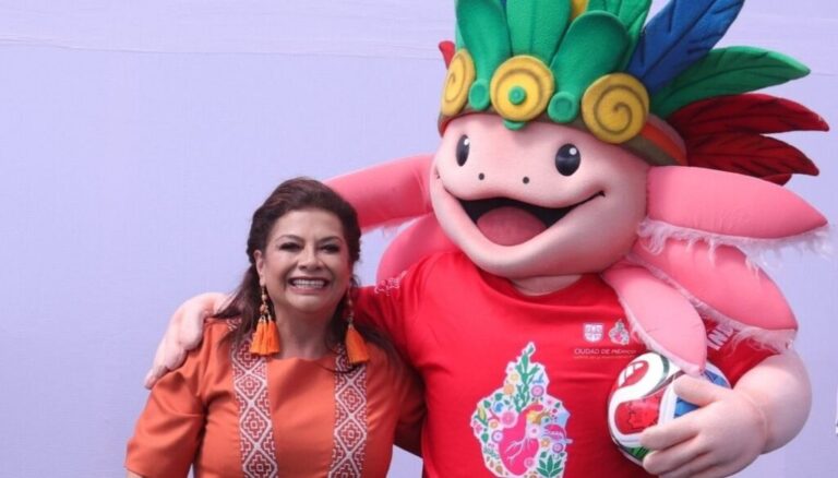 Descarta Clara Brugada que FIF haya pedido retiro de la mascota del Ajolote