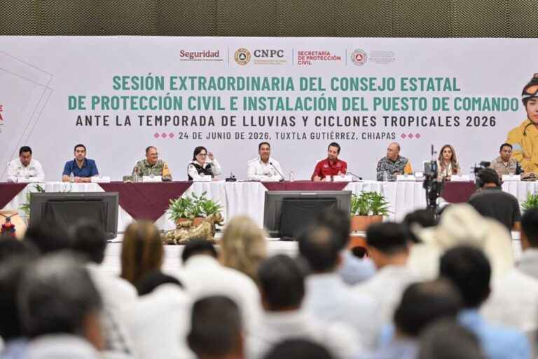 Lista la estrategia de Chiapas para atener la temporada de huracanes y lluvias
