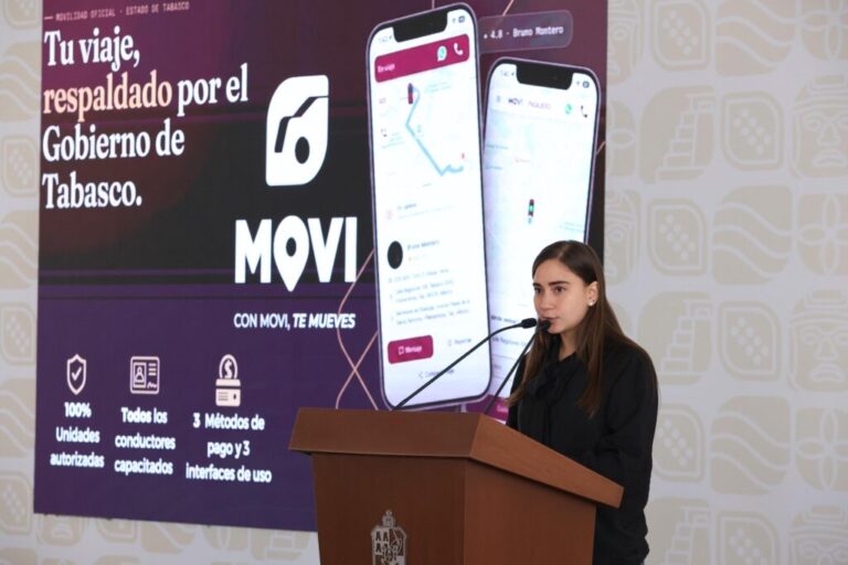 Presentan en Tabasco Movi App para taxis seguros