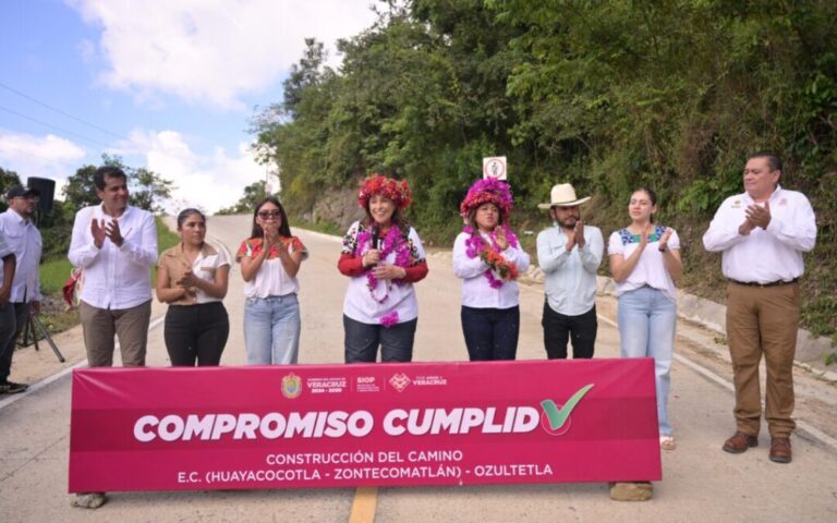 Inauguran tramo en Huayacocotla – Zontecomatlán, Veracruz